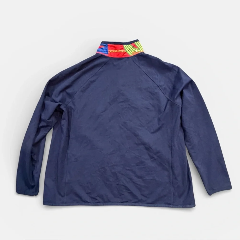 Lauren Ralph Lauren Equestrian Jacket Stirrup Zip Cotton Blend 2X Preppy Modern - Picture 7 of 8